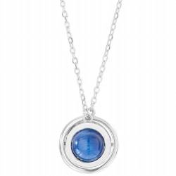 GeRRiT S925 Sterling Silber Kyanit Satelliten Planet Halskette Weibliche Wilde Mode Blaue Strickjacke Kette, Foto Farbe, 925er Silber von GeRRiT