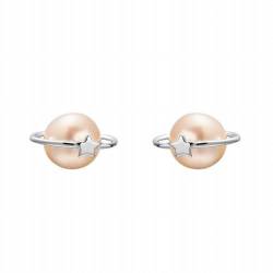 S925 Ganzkörper Pure Silver Satellite Pearl Ohrringe Umgeben Den Planet Star Silber Ohrringe Edel und Elegant, GeRRiT, Silber von GeRRiT
