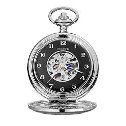 Taschenuhr Retro Handaufzug Perspektive Untere Abdeckung Mechanische Taschenuhr als Geschenk Taschenuhren von GeRRiT