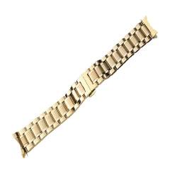 GeRnie 12 14 15 16 17 18mm 19 20 21 22mm 23 24mm Uhrenarmband 2 in 1 gebogenes Ende flach gebogenes Ende Edelstahl Uhrenarmband Metall Uhrenarmband, Gold, 15mm, Rucksäcke von GeRnie