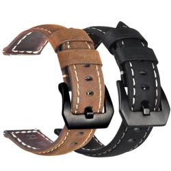 GeRnie Band Bracelet Wrist Belt Replacement Accessories 20 22mm Genuine Leather Strap (Color : Coffee, Size : For LS02) von GeRnie