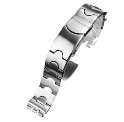GeRnie Ersatz-Uhrenarmband aus Stahl für Männer und Frauen 19 17 mm, silber 01, 19mm, Rucksäcke von GeRnie