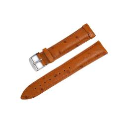 GeRnie Leather Strap 18mm 20mm 22mm Soft Quick Release Leather Watchband Blue Black Red Brown Wrist Watch Band (Color : Yellow Brown, Size : 22mm) von GeRnie
