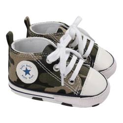 Geagodelia Baby Schuhe Krabbelschuhe Hausschuhe Lauflernschuhe Jungen Foot Chucks Sneaker Babyschuhe Baby Kleidung 0-6 Monate (Camouflage, 12-18 Monate) von Geagodelia