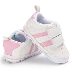 Geagodelia Baby Sneaker Chucks Schuhe Sneakers Krabbelschuhe Lauflernschuhe Winterschuhe Babyschuhe 0-6 6-12 12-18 Monate Hausschuhe (Rosa, 12-18 Monate) von Geagodelia