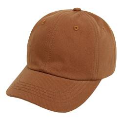 Geagodelia Einfarbig Baseball Cap Kinder Baby Jungen Mädchen Schirmmütze Sommer Sonnenhut UV Schutz Kappe Baby Mütze Frühling Cappy Basecap Baby Trucker Cap Babymütze (Braun, 9-24 Monate) von Geagodelia