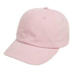 Geagodelia Einfarbig Baseball Cap Kinder Baby Jungen Mädchen Schirmmütze Sommer Sonnenhut UV Schutz Kappe Baby Mütze Frühling Cappy Basecap Baby Trucker Cap Babymütze (Hellpink, 9-24 Monate) von Geagodelia