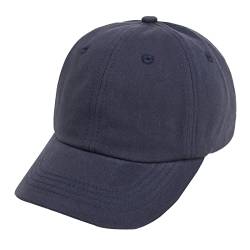 Geagodelia Einfarbig Baseball Cap Kinder Baby Jungen Mädchen Schirmmütze Sommer Sonnenhut UV Schutz Kappe Baby Mütze Frühling Cappy Basecap Baby Trucker Cap Babymütze (Navy, 2-5 Jahre) von Geagodelia