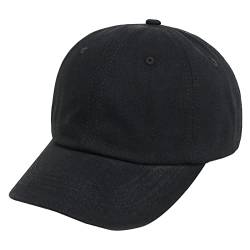 Geagodelia Einfarbig Baseball Cap Kinder Baby Jungen Mädchen Schirmmütze Sommer Sonnenhut UV Schutz Kappe Baby Mütze Frühling Cappy Basecap Baby Trucker Cap Babymütze (Schwarz, 9-24 Monate) von Geagodelia