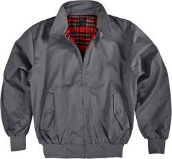 Original GearUp® Harrington Jacke English Style in 12 verschiedenen Designs wählbar Farbe Anthrazit Größe 3XL von Gear Up