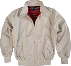 Original GearUp® Harrington Jacke English Style in 12 verschiedenen Designs wählbar Farbe Beige Größe 3XL von Gear Up