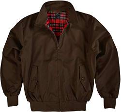 Original GearUp® Harrington Jacke English Style in 12 verschiedenen Designs wählbar Farbe Braun Größe 3XL von Gear Up