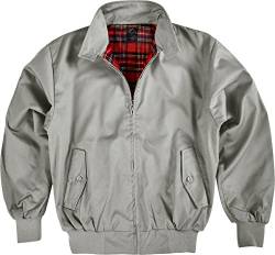 Original GearUp® Harrington Jacke English Style in 12 verschiedenen Designs wählbar Farbe Grau Größe 5XL von Gear Up