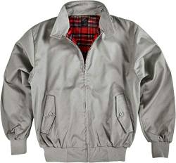Original GearUp® Harrington Jacke English Style in 12 verschiedenen Designs wählbar Farbe Grau Größe M von Gear Up