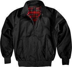 Original GearUp® Harrington Jacke English Style in 12 verschiedenen Designs wählbar Farbe Schwarz Größe 3XL von Gear Up