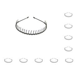 10 Satz von Stirnbändern für Männer Wellig Haarband Frühling Unisex Haar Hoop Salon Liefert Zuverlässige Zurück Outdoor Sport Partys Hochzeiten Baden Stil 5 von Geardeangloow