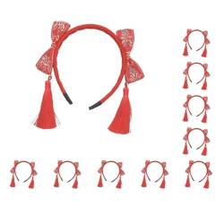 10 Set Chinesisches Neujahrs-Stirnband, niedliche Schleife, Haarreifen für Weihnachten, Karneval, Festival, Stil B von Geardeangloow