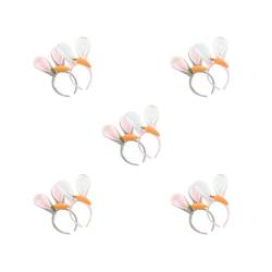 5 Set mit 2 Tierohren, tragbar, einfarbig, bezaubernd, Halloween, Cosplay, Kostüm, Ostern, Haarband, Kopfbedeckung, Geschenk von Geardeangloow