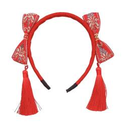 Chinesisches Neujahrs-Stirnband, niedliche Schleife, Haarreifen für Weihnachten, Karneval, Festival, Stil B von Geardeangloow