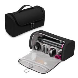 Gearific Reisetasche für Dyson/Shark Flexstyle, wasserdichte tragbare Reisetasche mit Haken zum Aufhängen, Tragetasche, kompatibel mit Dyson Flexstyle/Shark Airwrap Complete Styler (schwarz) von Gearific