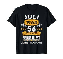 Juli 1968 Lustige Geschenke 56. Geburtstag Mann Frau T-Shirt von Geburtstag Geschenke Männer Frauen BoredMink