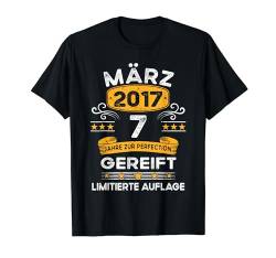 März 2017 Lustige Geschenke 7. Geburtstag Mann Frau T-Shirt von Geburtstag Geschenke Männer Frauen BoredMink