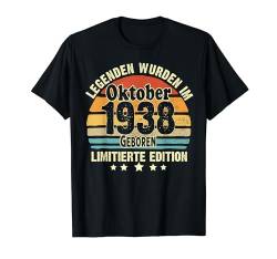 Oktober 1938 Lustige Geschenke 85. Geburtstag T-Shirt von Geburtstag Geschenke Männer Frauen BoredMink