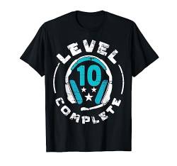 LEVEL 10 COMPLETE Cooles Gamer 10. Geburtstag Jungen Männer T-Shirt von Geburtstag Geschenke Männer Jungen Gamer & Zocker