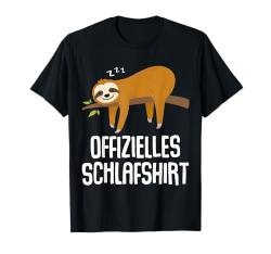 Geschenkidee Geburtstag Langschläfer Morgenmuffel , Kurzarm, Offizielles Schlafshirt Faultier Nachthemd Pyjama Geschenk T-Shirt von Geburtstag Geschenkidee Morgenmuffel Langschläfer