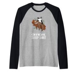 Süßes Faultier Nachthemd Panda Pyjama Raglan von Geburtstag Geschenkidee Morgenmuffel Langschläfer