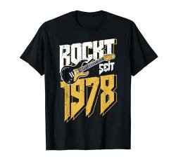 45. Geburtstag Rockt Seit 1978 Jahrgang Rock Mann Frau Cool T-Shirt von Geburtstag Geschenkideen Rock Musik Rocker 2022