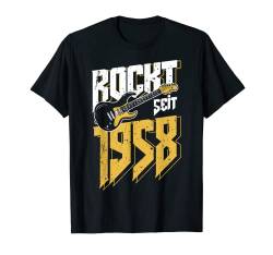 65. Geburtstag Rockt Seit 1958 Jahrgang Rock Mann Frau Cool T-Shirt von Geburtstag Geschenkideen Rock Musik Rocker 2022