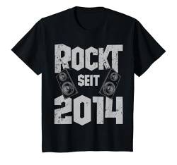 Kinder 9. Geburtstag Rockt Seit 2014 Jahrgang Rock Gitarre Kinder T-Shirt von Geburtstag Geschenkideen Rock Musik Rocker 2022