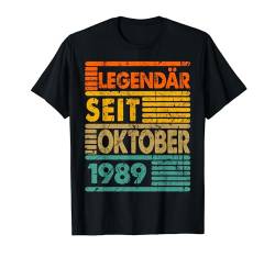 Legendär Seit Oktober 1989 35. Geburtstag Vintage T-Shirt von Geburtstag Herren und Männer SaiGon