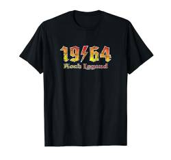Rock Legende since 1964 Thunderstruck Vintage Herren Damen T-Shirt von Geburtstag Retro Rock Band Thunderstruck Threads