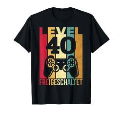Level 40 Geburtstag Jahre Mann 1981 Männer 40er Geburtstag T-Shirt von Geburtstag Shirt Co.