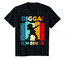 Kinder Digga! Ich bin 10 10. Geburtstag Zehn Jahre Jungen Mädchen T-Shirt von Geburtstag Sprüche & Geschenke