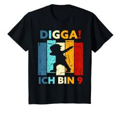 Kinder Digga! Ich bin 9 9. Geburtstag 9 Jahre Neun Jungen Mädchen T-Shirt von Geburtstag Sprüche & Geschenke