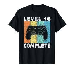 16. Geburtstag Jungen Gamer Level 16 Complete 16 Jahre T-Shirt von Geburtstag T-Shirts Kinder & Erwachsene by KaMi