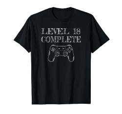 18. Geburtstag Männer Shirt Gamer TShirt Level 18 Complete T-Shirt von Geburtstag T-Shirts Kinder & Erwachsene by KaMi