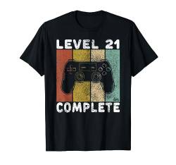 21. Geburtstag Männer Shirt Gamer TShirt Level 21 Complete T-Shirt von Geburtstag T-Shirts Kinder & Erwachsene by KaMi