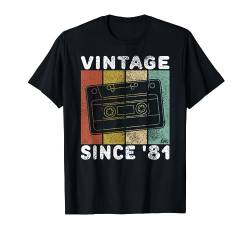 41. Geburtstag Männer Vintage Musik Kassette 41 Jahre Retro T-Shirt von Geburtstag T-Shirts Kinder & Erwachsene by KaMi