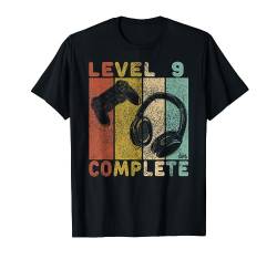 9. Geburtstag Männer Shirt Gamer TShirt Level 9 Complete T-Shirt von Geburtstag T-Shirts Kinder & Erwachsene by KaMi