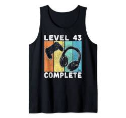 Herren Level 43 Complete TShirt 43. Geburtstag Männer Shirt Gamer Tank Top von Geburtstag T-Shirts Kinder & Erwachsene by KaMi