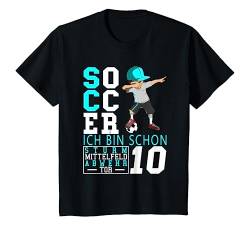 Kinder 10. Geburtstag Fußball Jungen 10 Jahre Fußballer Geschenk T-Shirt von Geburtstags Kinder Design für Jungen & Mädchen