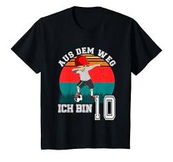 Kinder 10. Geburtstag Fußball Jungen 10 Jahre Fußballer Geschenk T-Shirt von Geburtstags Kinder Design für Jungen & Mädchen