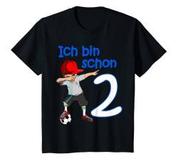 Kinder 2. Geburtstag Fussball Jungen 2 Jahre Fußballer Geschenk T-Shirt von Geburtstags Kinder Design für Jungen & Mädchen