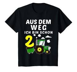 Kinder 2. Geburtstag Junge Ich bin schon 2 Jahre Traktor Trecker T-Shirt von Geburtstags Kinder Design für Jungen & Mädchen