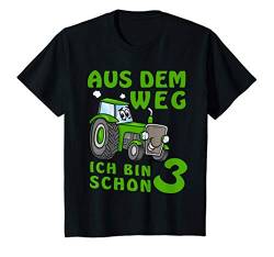 Kinder 3. Geburtstag Junge Ich bin schon 3 Jahre Traktor Trecker T-Shirt von Geburtstags Kinder Design für Jungen & Mädchen