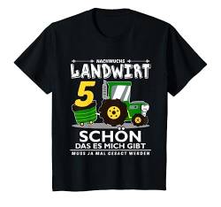 Kinder 5. Geburtstag Junge Ich bin schon 5 Jahre Traktor Trecker T-Shirt von Geburtstags Kinder Design für Jungen & Mädchen